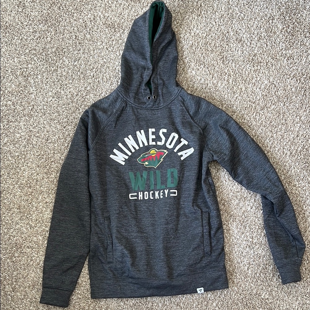 Minnesota Wild Hockey Gray Hoodie